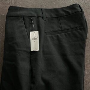 Women’s Gap Straight Leg Side/Back Pockets Black-Sz 2 Cotton/Spandex